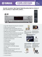 Yamaha CDRHD-1500 - Brochure-5